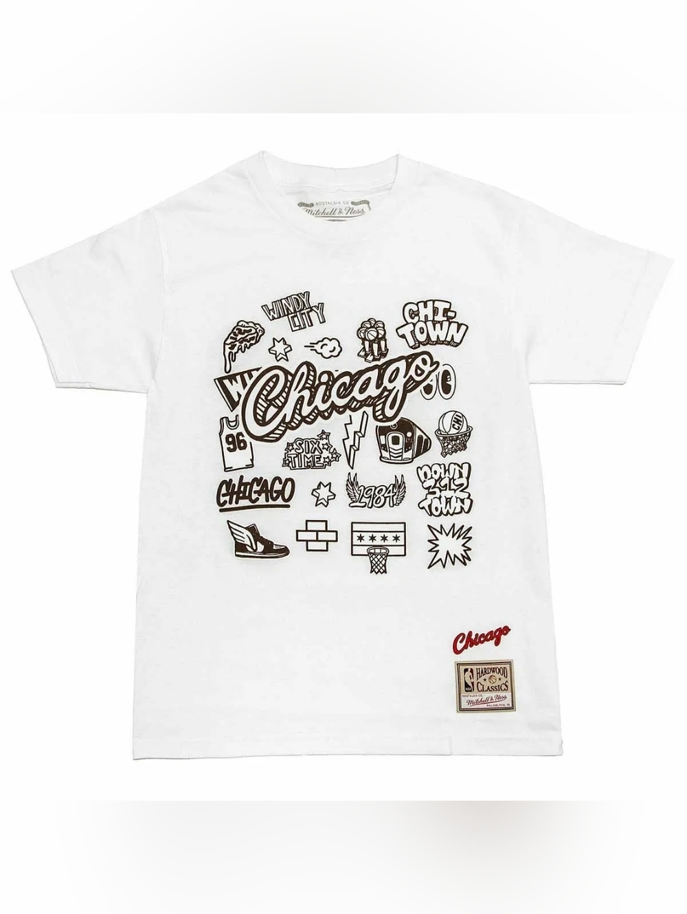 Mitchell & Ness Chicago Bulls Hardwood Classics Doodle Tee S